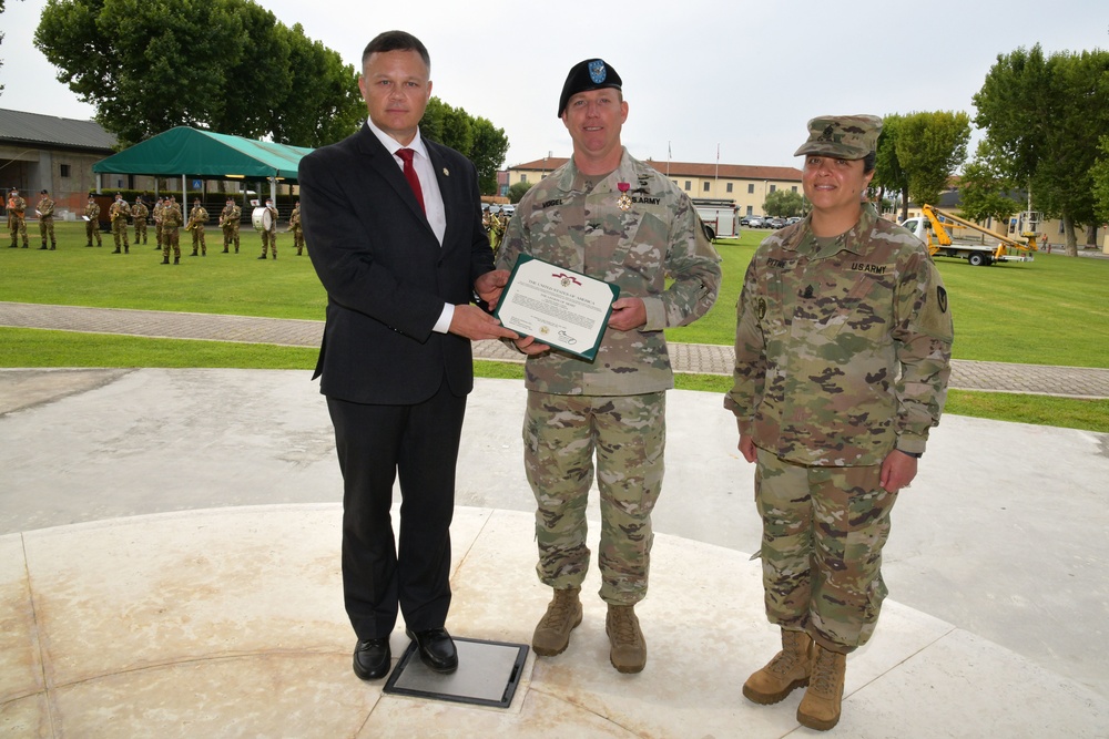 U.S. Army Garrison Italy Change of Command Ceremony, July 16, 2021