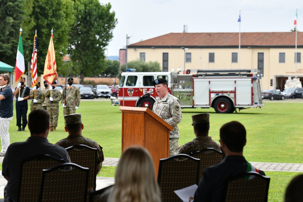 U.S. Army Garrison Italy Change of Command Ceremony, July 16, 2021