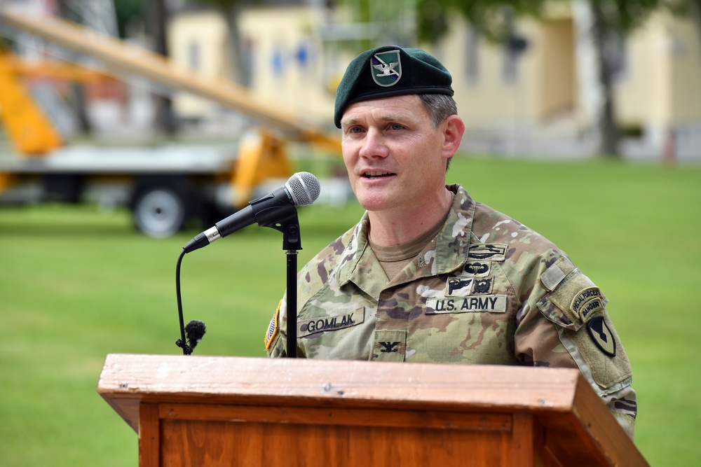 U.S. Army Garrison Italy Change of Command Ceremony, July 16, 2021