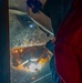 arc welding on the flight deck