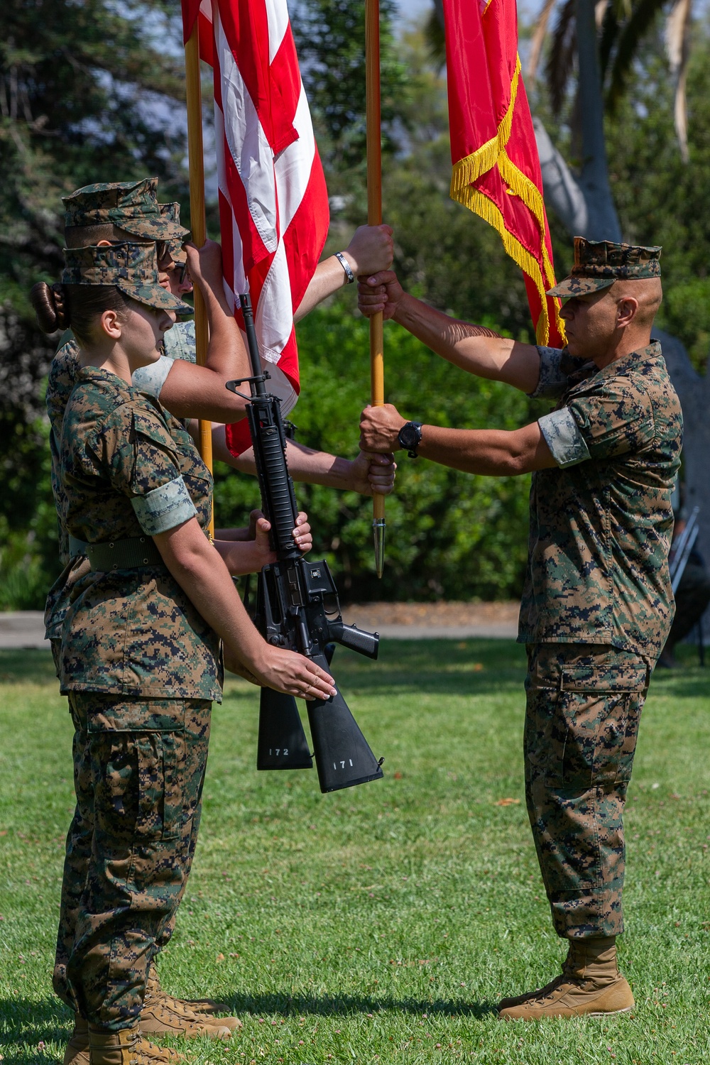 DVIDS - Images - SES Bn. holds change of command ceremony [Image 2 of 8]