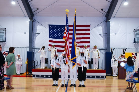 Naval Support Activity Saratoga Changes Command