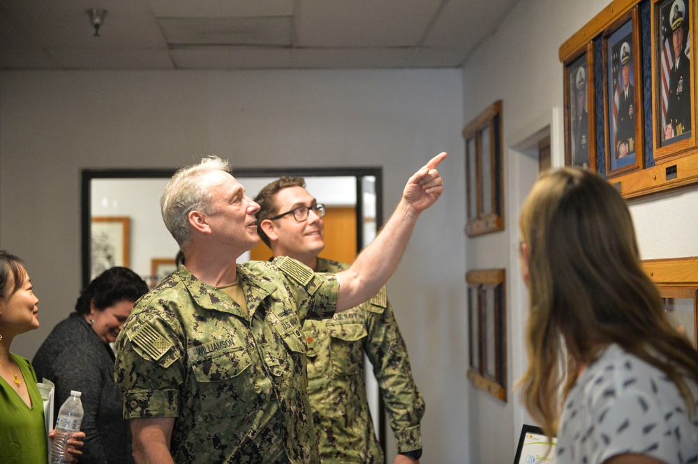 Vice Adm. Rick Williamson Tours Naval Base San Diego