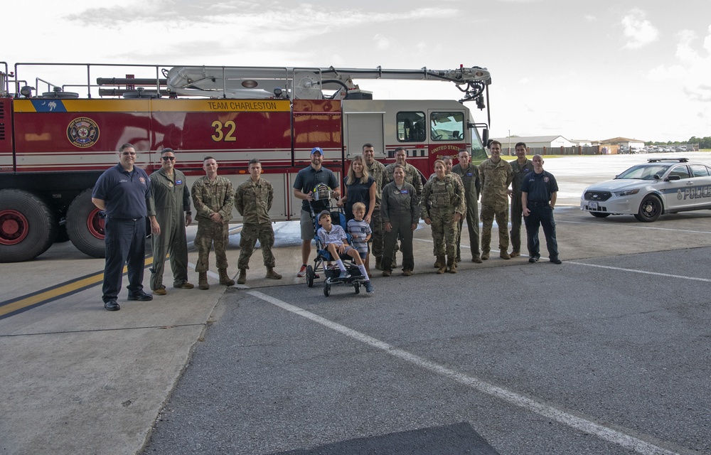 Airmen help make dream come true for special fan