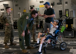 Airmen help make dream come true for special fan