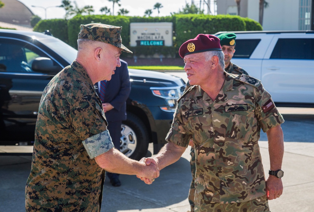 His Majesty King Abdullah II of Jordan at CENTCOM