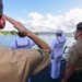 USS John P. Murtha (LPD 26) Manning The Rails For USS Arizona Memorial