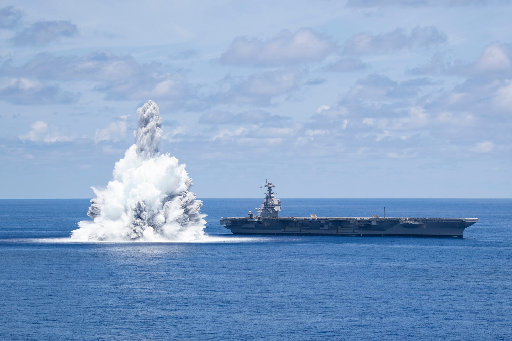 DVIDS - Images - USS Gerald R. Ford (CVN 78) Conducts Shock Trials