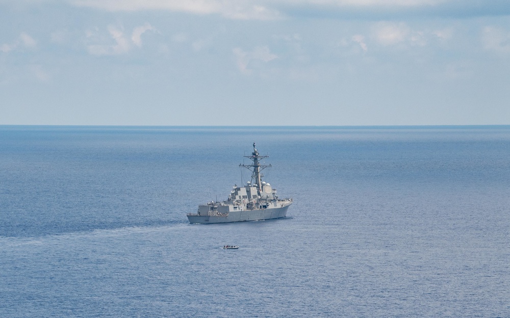 USS Kidd Conducts Rigid-Hull Inflatable Boat (RHIB) Operations