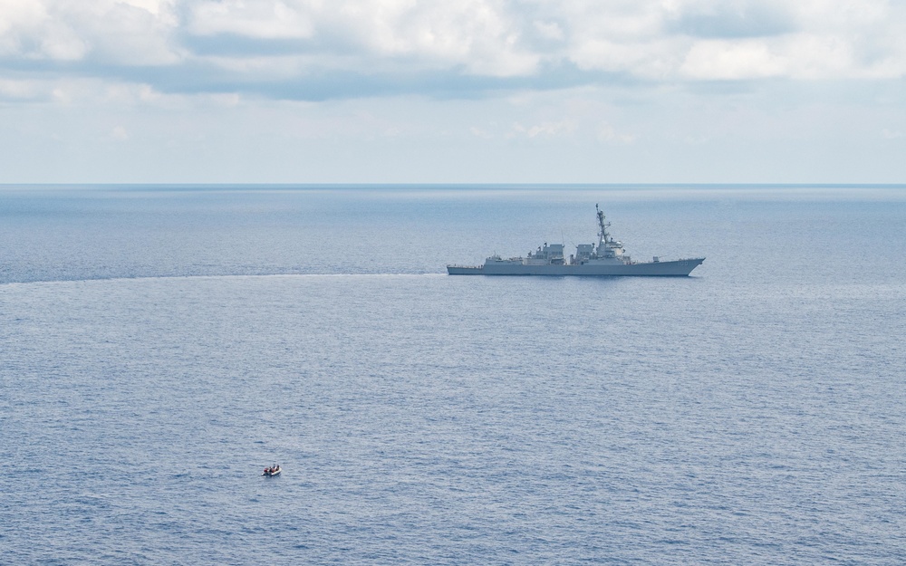 USS Kidd Conducts Rigid-Hull Inflatable Boat (RHIB) Operations