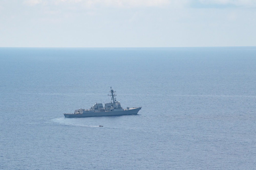 USS Kidd Conducts Rigid-Hull Inflatable Boat (RHIB) Operations