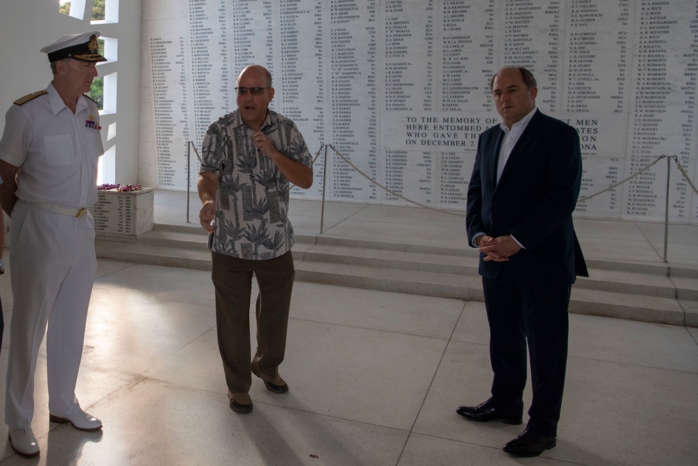 UK Defence Leadership Visits USS Arizona Memorial