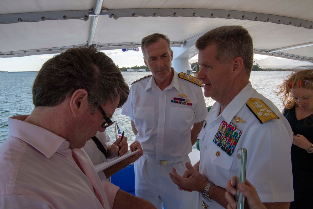 UK Defence Leadership Visits USS Arizona Memorial