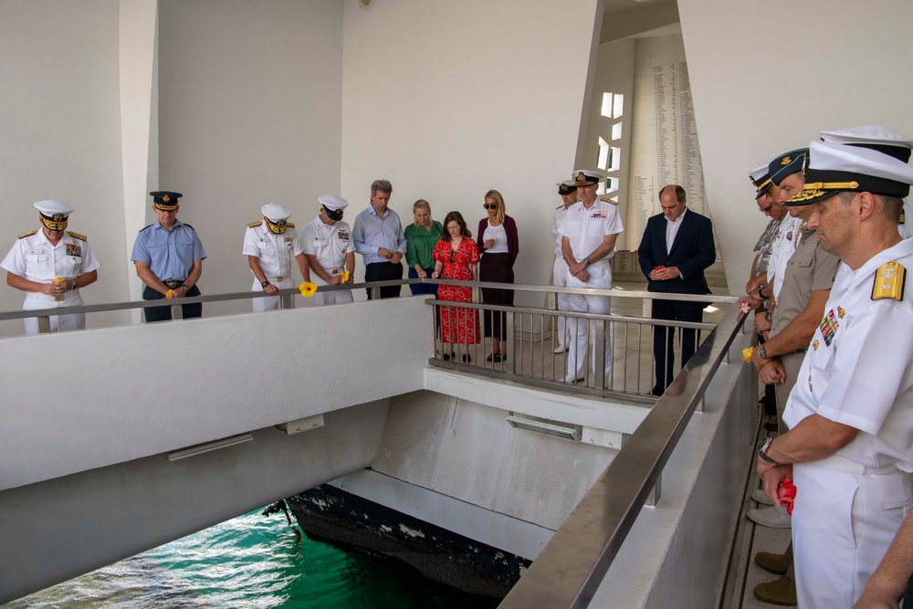 UK Defence Leadership Visits USS Arizona Memorial