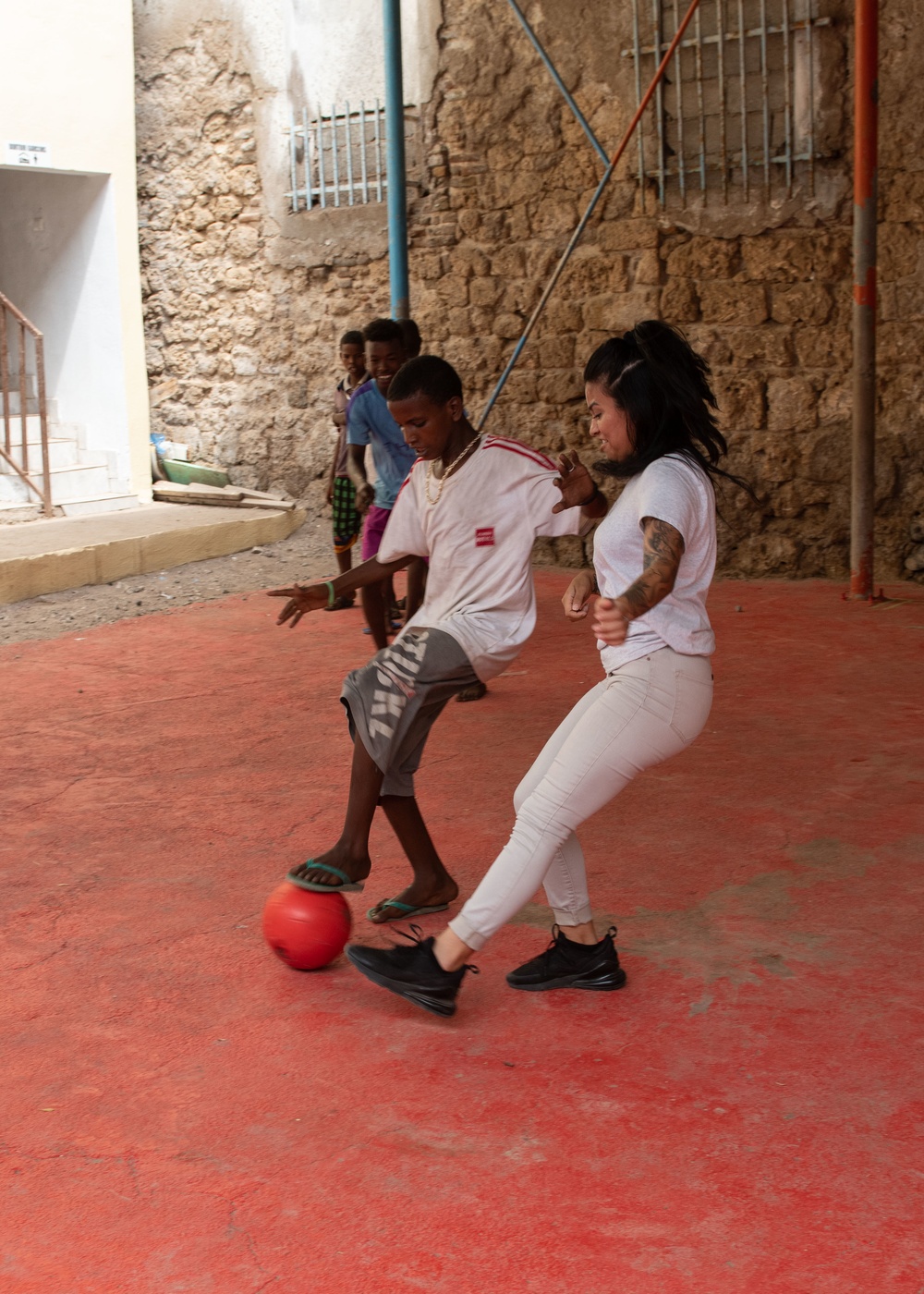 East Africa service members volunteer at local orphanage