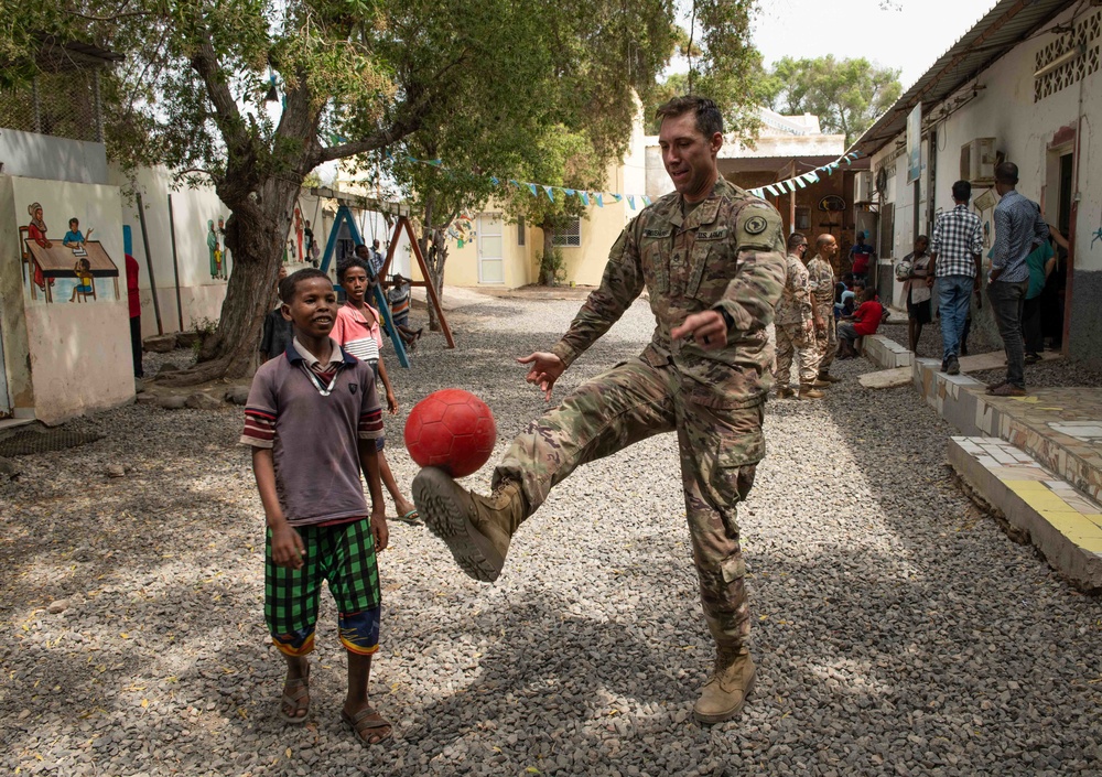 East Africa service members volunteer at local orphanage