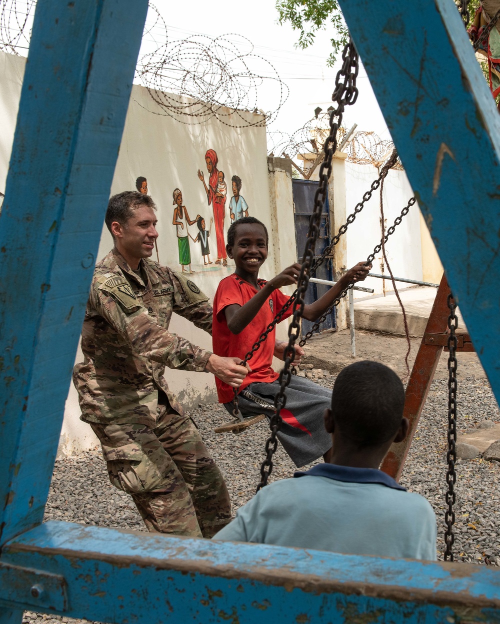 East Africa service members volunteer at local orphanage