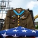 USS Constitution Sailors host, World War II veteran, son of Medal of Honor recipient and Patriot Flag