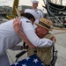 USS Constitution Sailors host, World War II veteran, son of Medal of Honor recipient and Patriot Flag