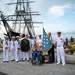 USS Constitution Sailors host, World War II veteran, son of Medal of Honor recipient and Patriot Flag