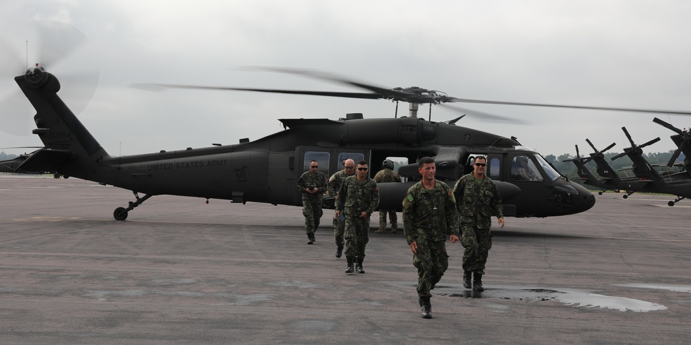 Arriving at Muir Army Airfield