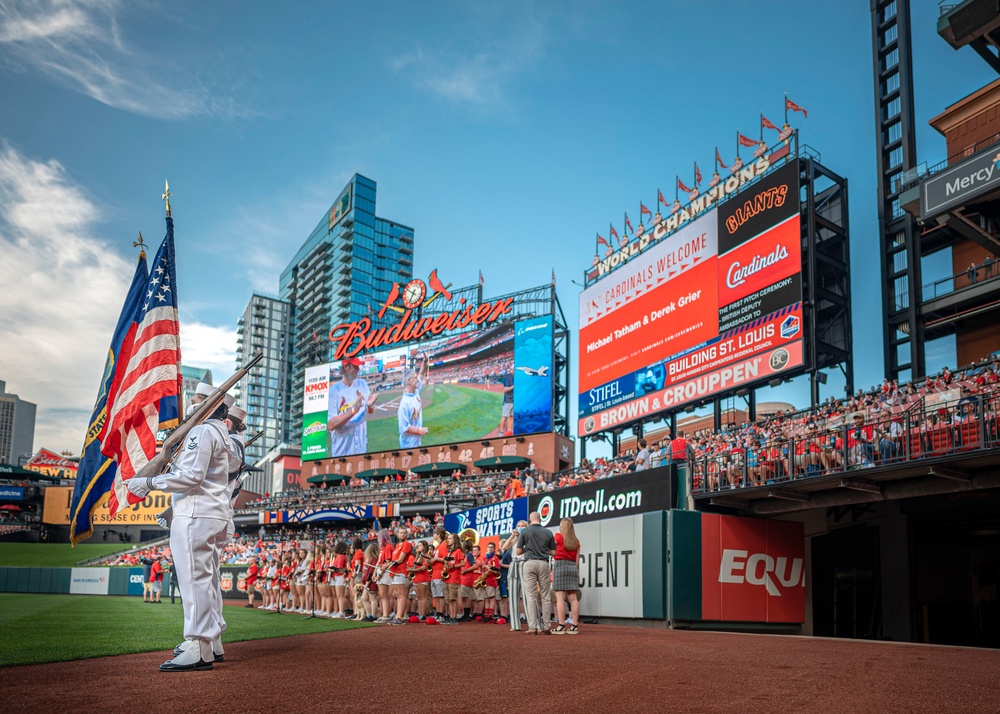 All-Women Color Guard Perform