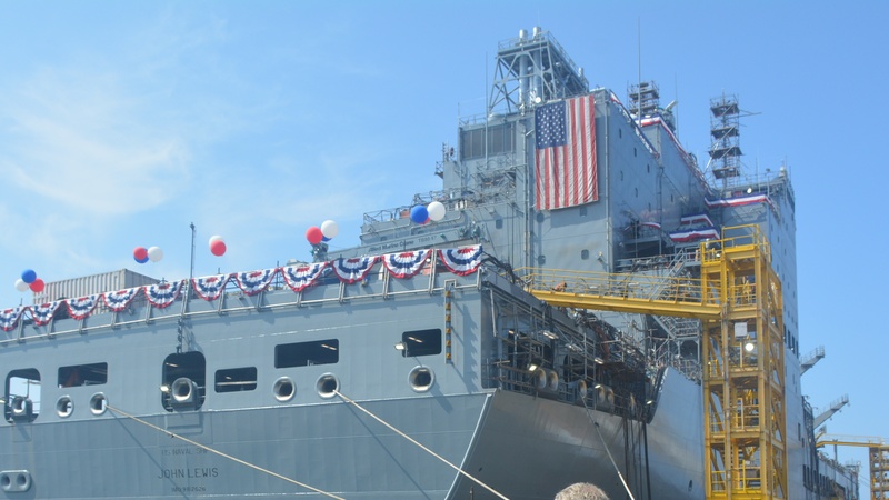 MSC’s Newest Ship USNS John Lewis Christened at General Dynamics NASSCO San Diego