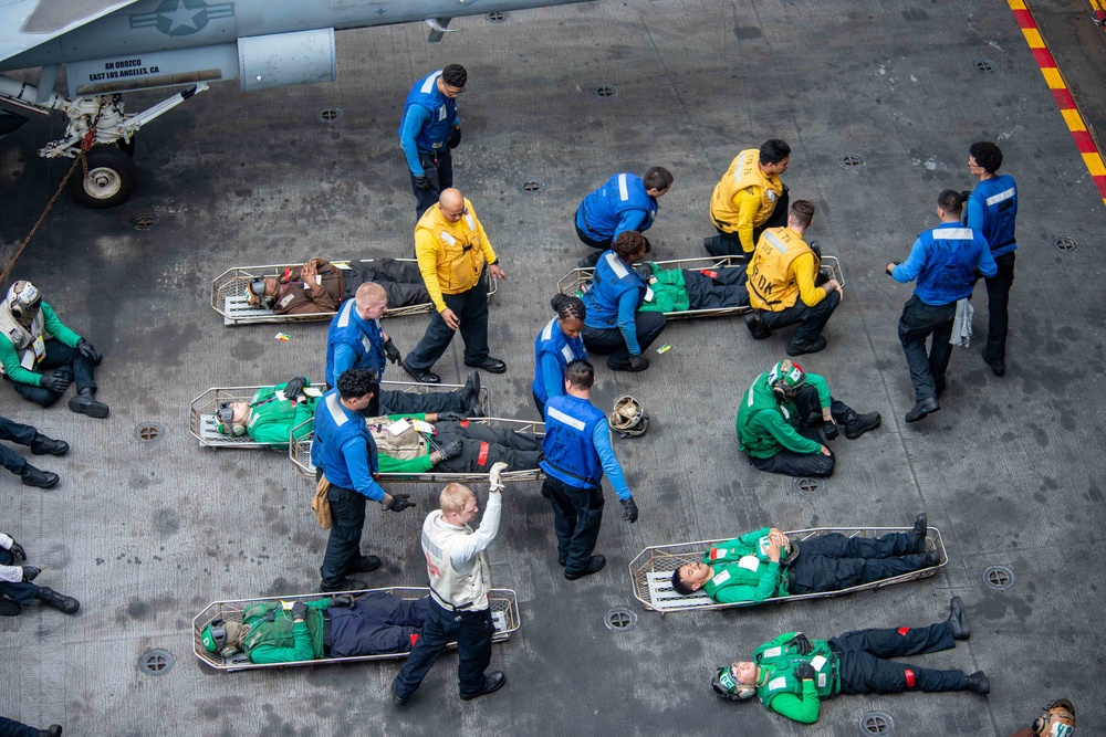 USS Ronald Reagan (CVN 76) Mass Casualty Drill