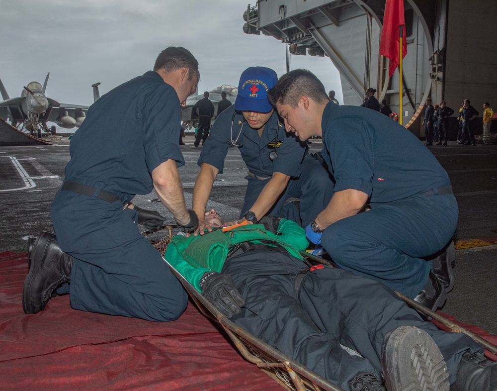 USS Ronald Reagan (CVN 76) Mass Casualty Drill
