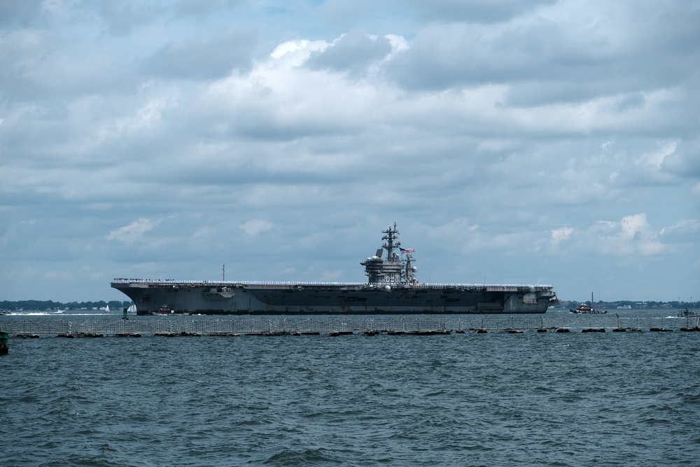 USS Dwight D. Eisenhower Returns From Deployment