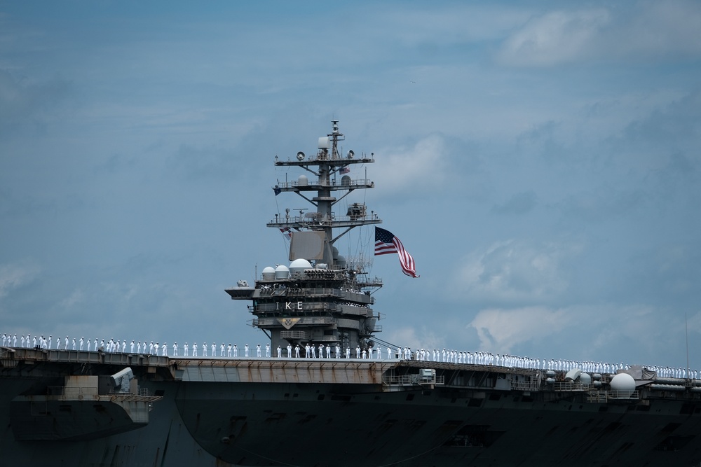 USS Dwight D. Eisenhower Returns From Deployment