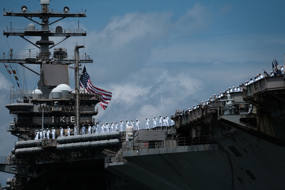 USS Dwight D. Eisenhower Returns From Deployment