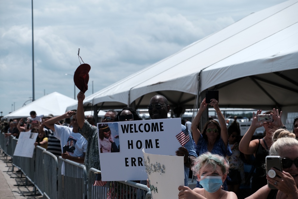 USS Dwight D. Eisenhower Returns From Deployment