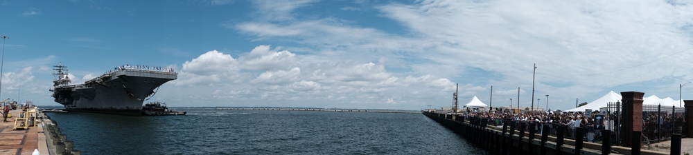 USS Dwight D. Eisenhower Returns From Deployment