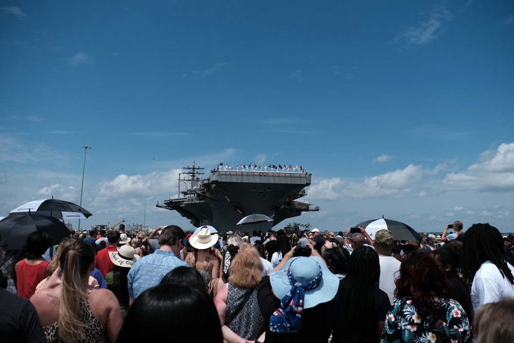 USS Dwight D. Eisenhower Returns From Deployment