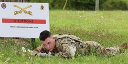 Cpl. Dakoatah Miller competes in the Northeast Region Best Warrior Competition