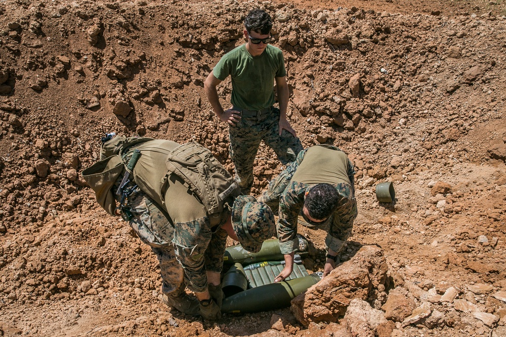 Fire in the Hole! Marines with 3rd EOD company conduct large scale reduction operations