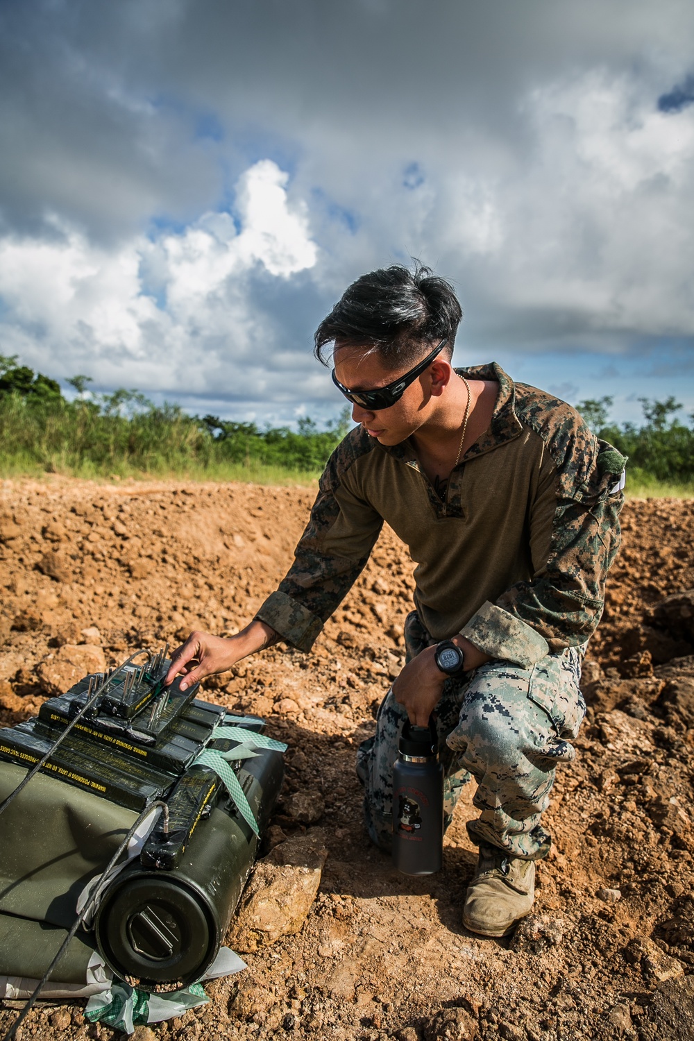 Fire in the Hole! Marines with 3rd EOD company conduct large scale reduction operations