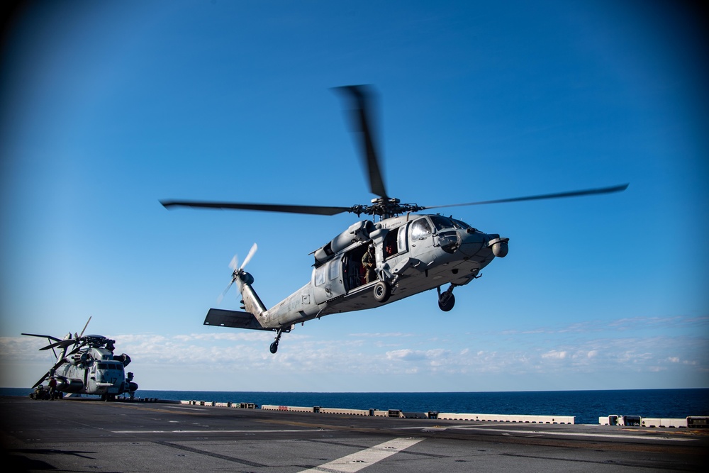 USS America (LHA 6) Conducts Flight Operations