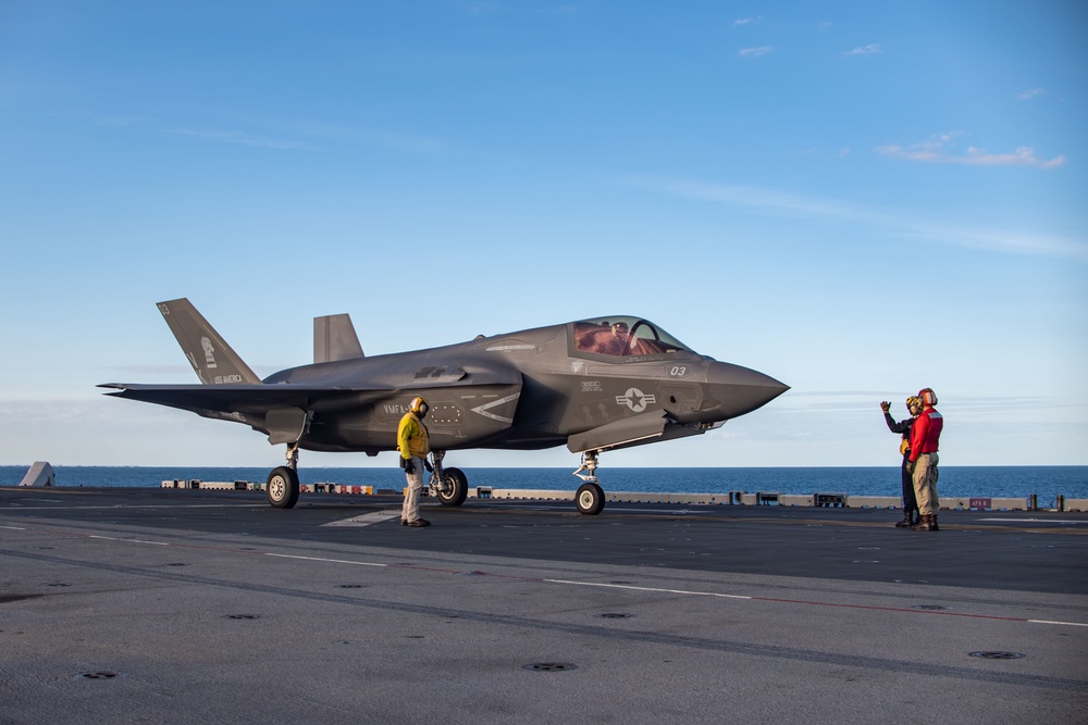 USS America (LHA 6) Conducts Flight Operations