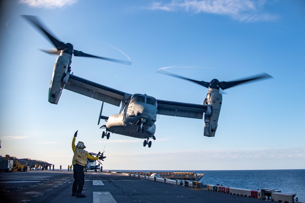 USS America (LHA 6) Conducts Flight Operations