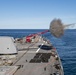 USS Rafael Peralta (DDG 115) fires the 5-inch gun for Naval Surface Fire Support during Exercise Talisman Sabre 21