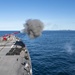 USS Rafael Peralta (DDG 115) fires the 5-inch gun for Naval Surface Fire Support during Exercise Talisman Sabre 21