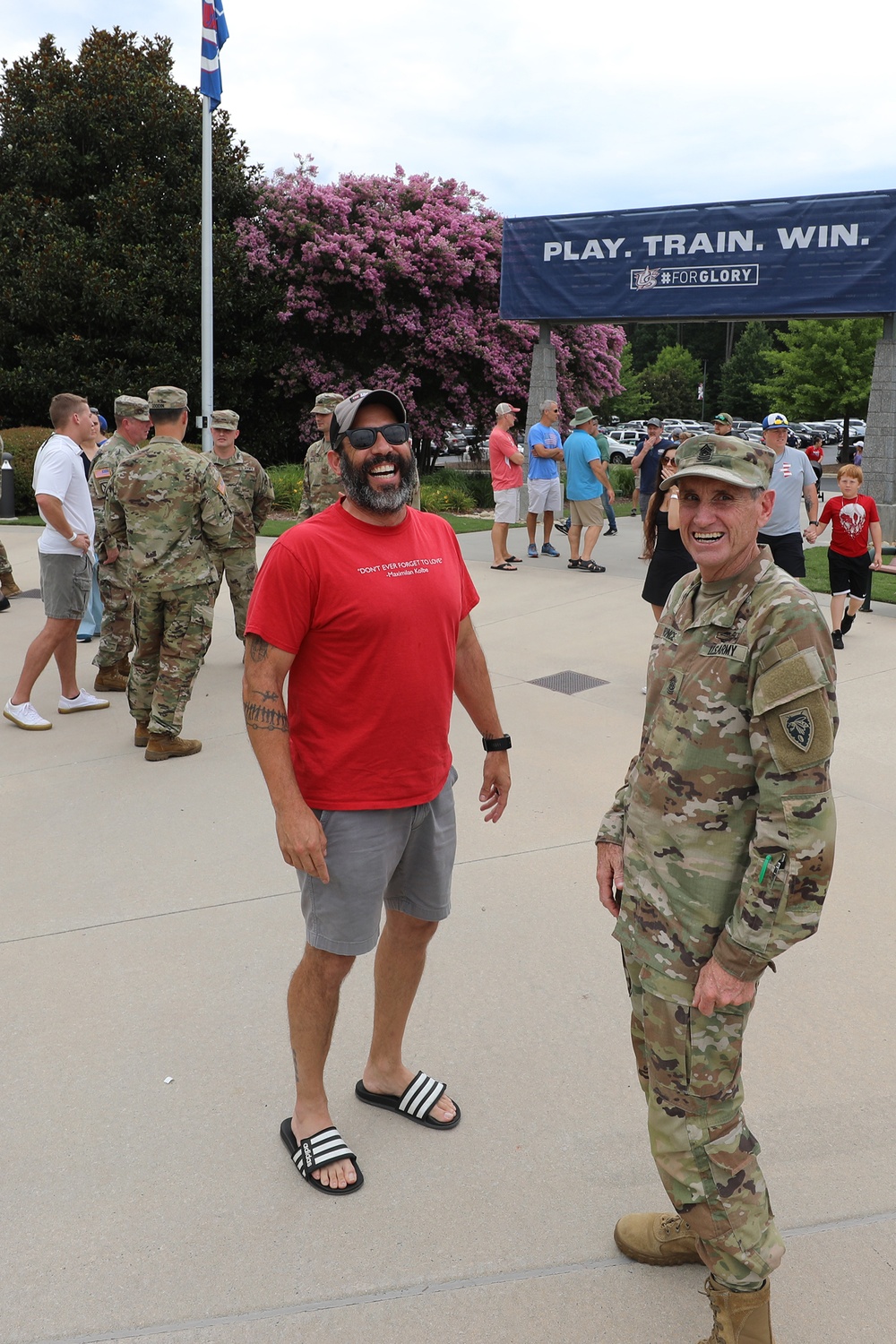 USA Baseball Olympic Team Hosts NC Guard Soldiers