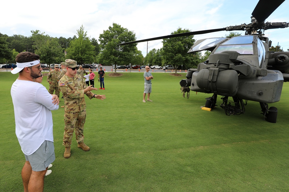 USA Baseball Olympic Team Hosts NC Guard Soldiers