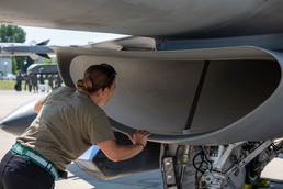 A 555th AMU female crew chief wears title with pride