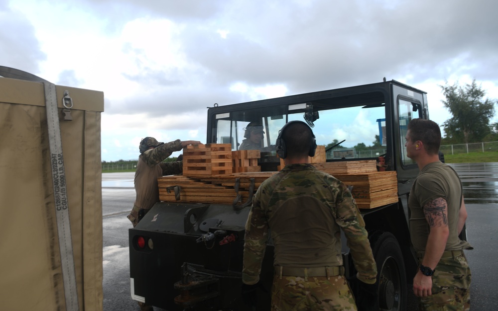 Pacific Iron cargo arrives at Tinian