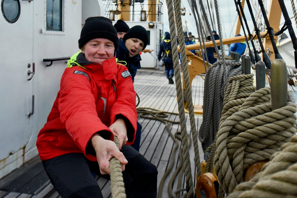 Coast Guard Cutter Eagle conducts summer training deployment, participates in community outreach activities
