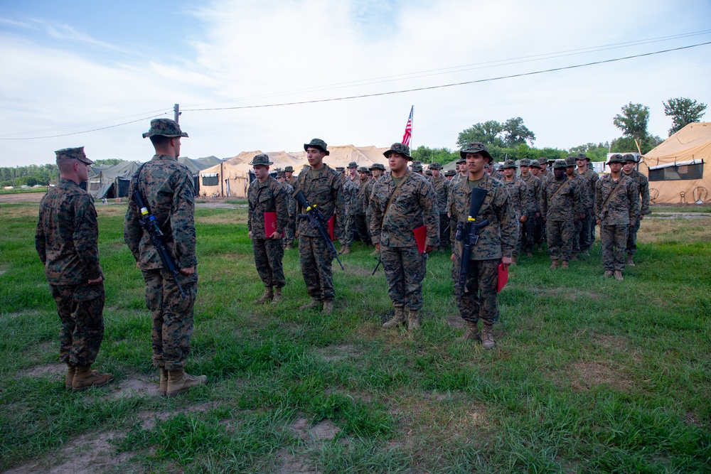 CLB-6 Marines Promoted during Exercise Sea Breeze 21