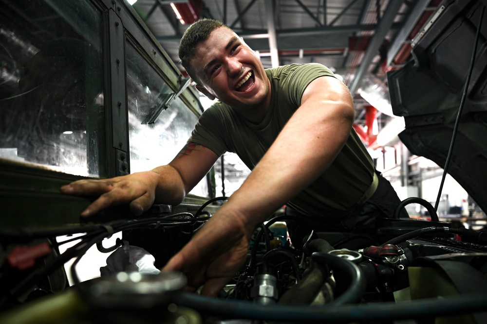 Liberty Wing vehicle maintenance remains ready and postured